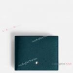 New! Replica Montblanc Sartorial Wallet Mediterranean Blue 6cc